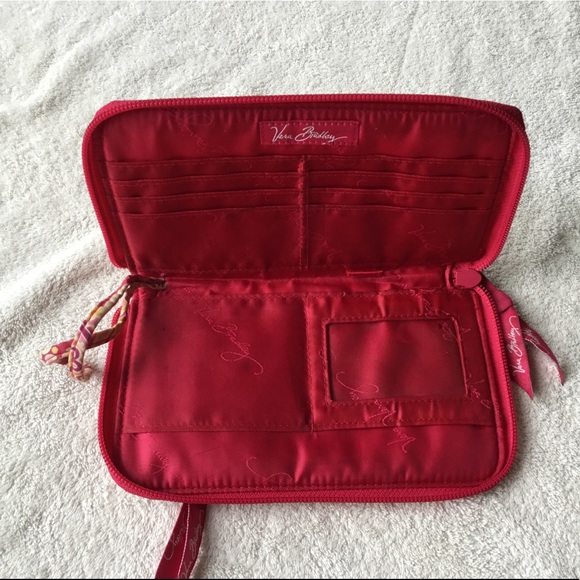 Vera Bradley Retired Raspberry Fizz Clutch Wallet - Picture 3 of 3